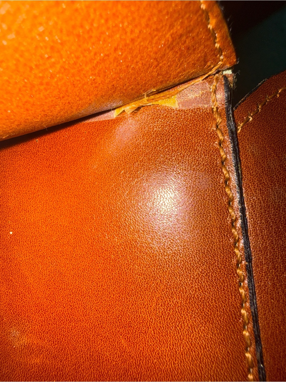 Celine Vintage D-Ring Box Top Handle Bag Cognac - Picture 15 of 16